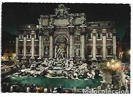 Postales: FONTANA DI TREVI (NOTTURNO) - FOUNTAIN OF TREVI (BY NIGHT).- ROMA / ITALIA