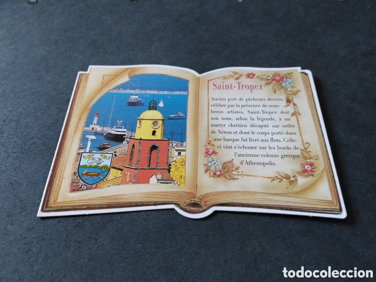 Postales: Postal Saint -Tropez, Faro y texto
