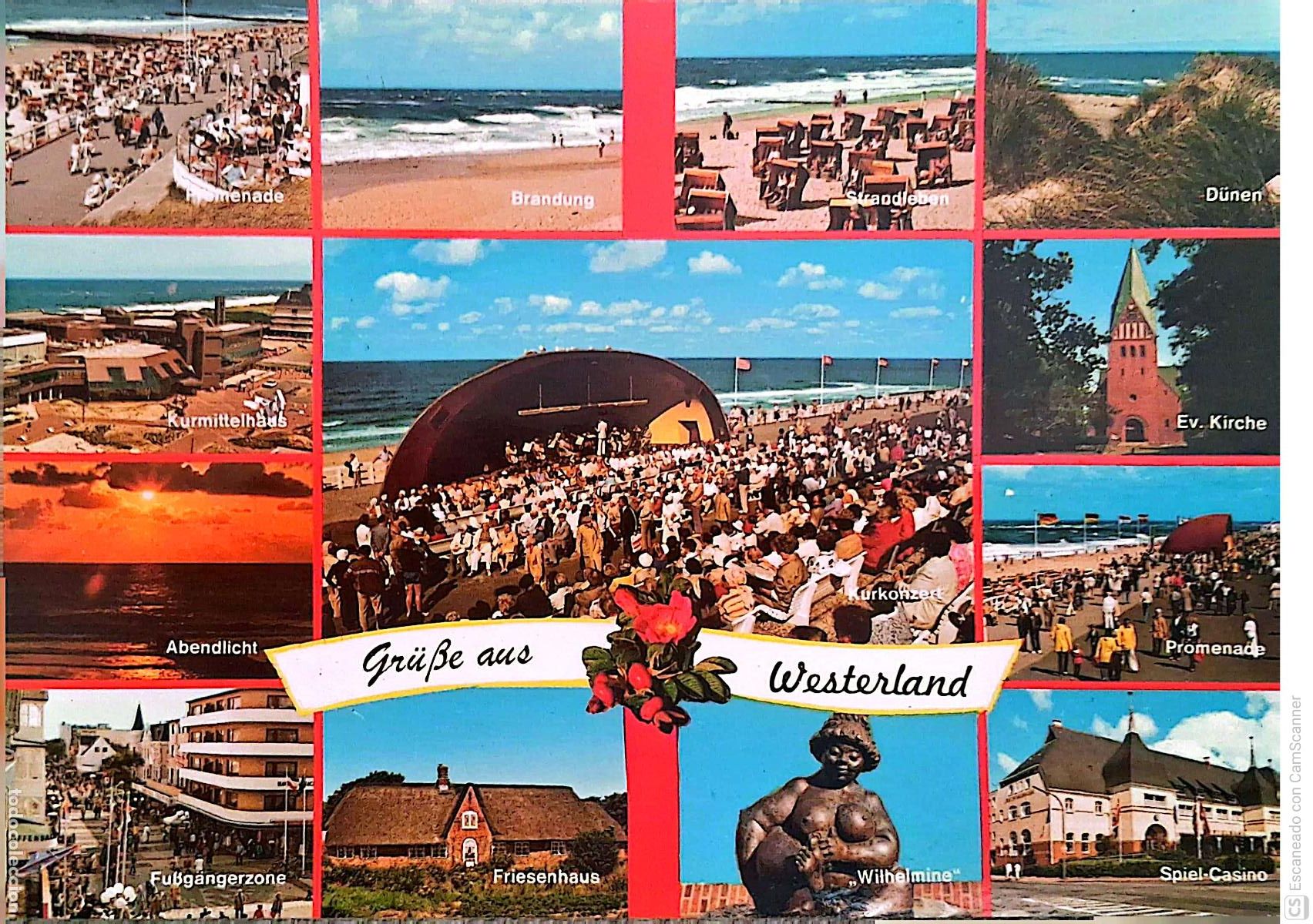 Postales: Westerland (Alemania). Localidad balneario en la isla de Sylt. Nueva. Color