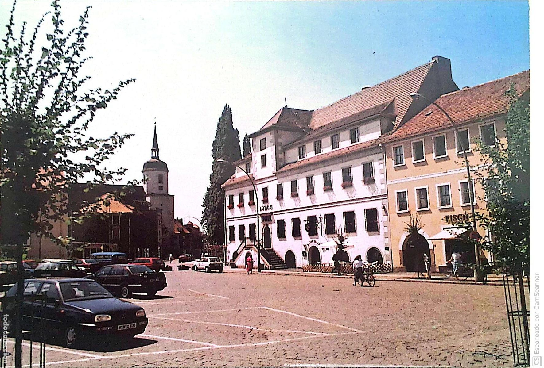 Postales: Hoyerswerda (Alemania). Situada en el estado de Sajonia, es un n&uacute;cleo cultural del pueblo sorabo, un