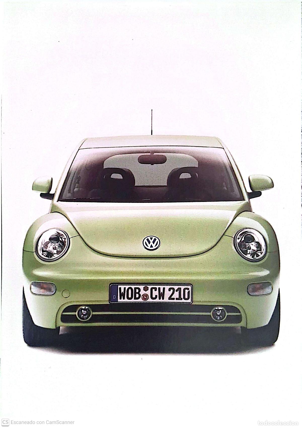 Postales: Volkwagen New Beetl. Coche de la factor&iacute;a Volkswagen, fabricado entre 1998 y 2010.Nueva. Color