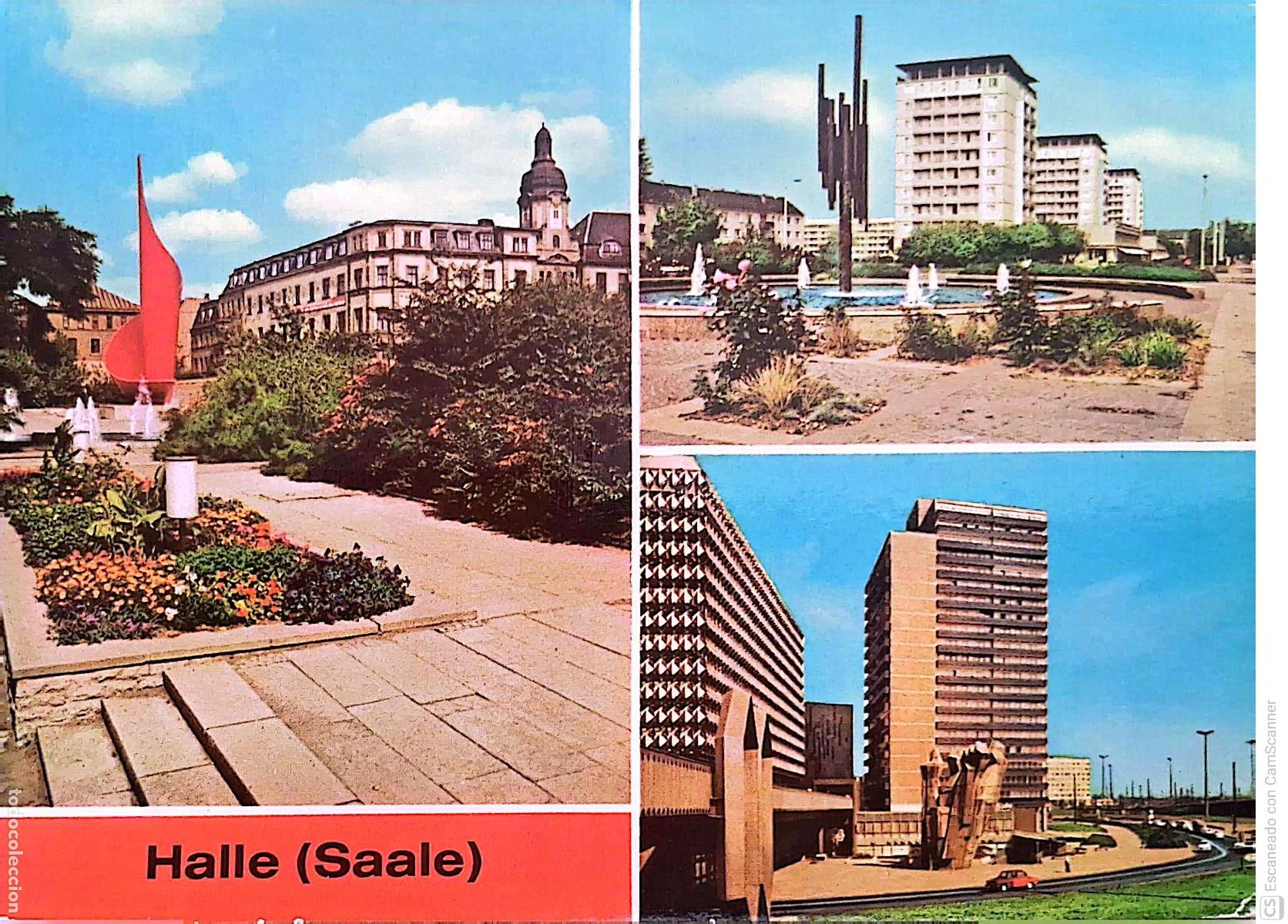 Postales: Halle (Sale). Ciudad alemana cuna del compositor H&auml;ndel. Nueva. Color