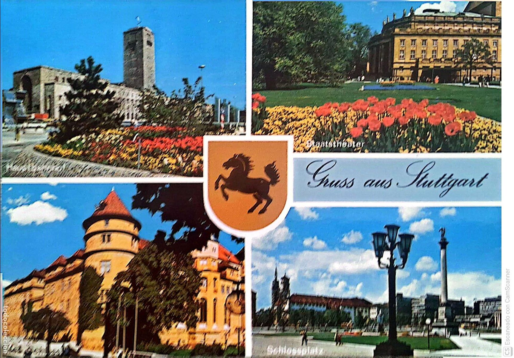 Postales: Stuttgard (Alemania). Vistas varias. Nueva. Color