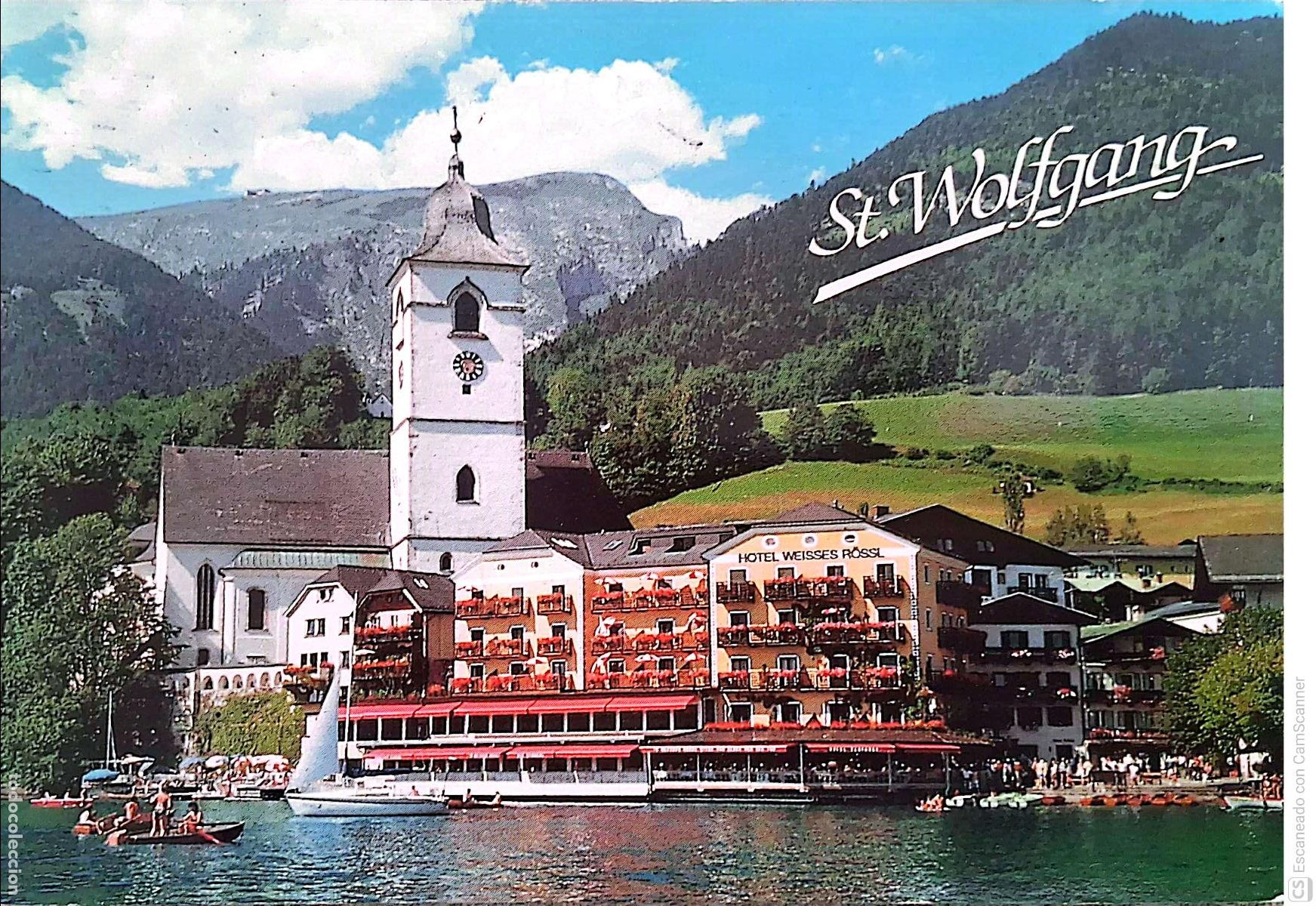 Postales: St. Wolfgang (Austria). Es un id&iacute;lico y pintoresco pueblo alpino.Nueva. Color