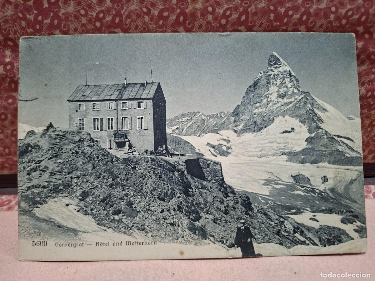 Postales: ANTIGUA POSTAL ALPINISMO ALTA MONTA&Ntilde;A ALPES MONTE CERVINO GORNERGRAT HOTEL