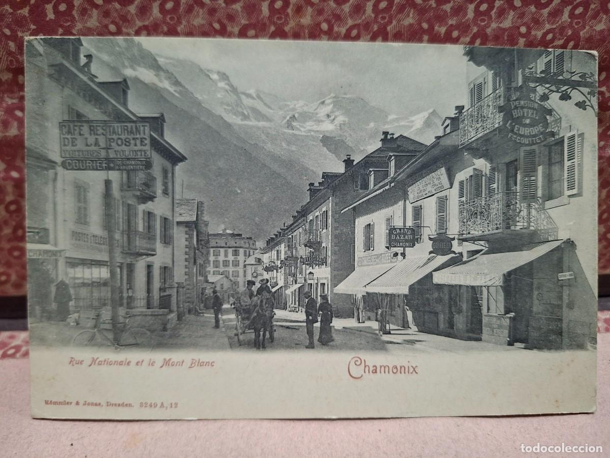 Postales: ANTIGUA POSTAL ALTA MONTA&Ntilde;A CHAMONIX ALPES FRANCIA