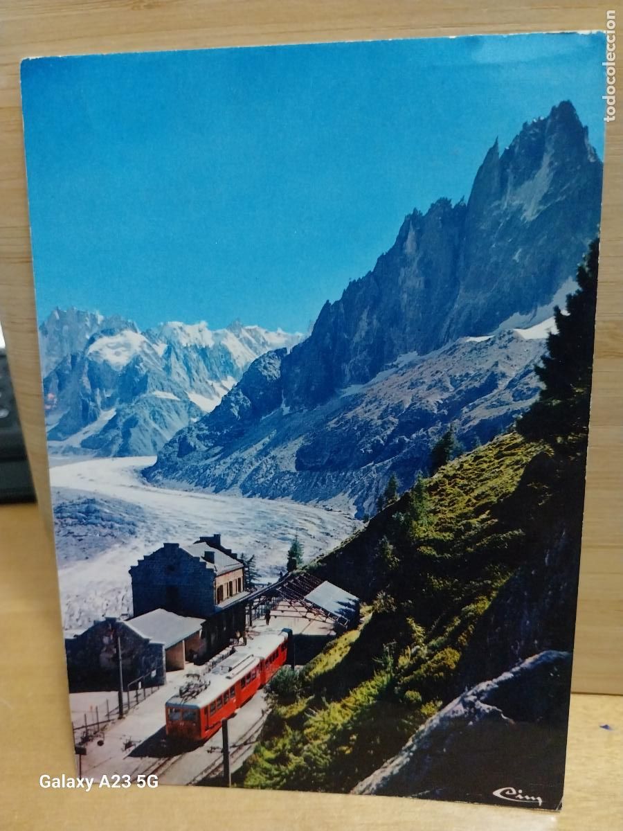 Postales: CHAMONIX MONT BLANC LA GARE DU MONTENUERS ED CIMCROME 74400 A&Ntilde;O 1978 TREN ESTACION