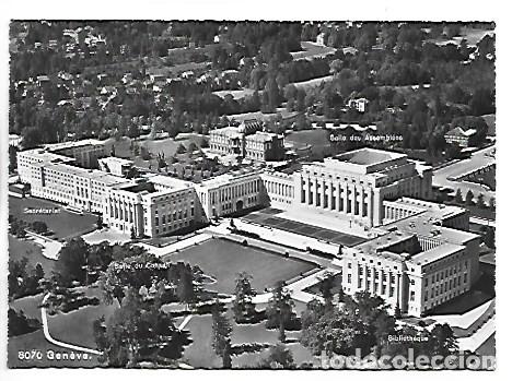 Postales: LE PALAIS DES NATIONS UNIES.- GENEVE / SUIZA