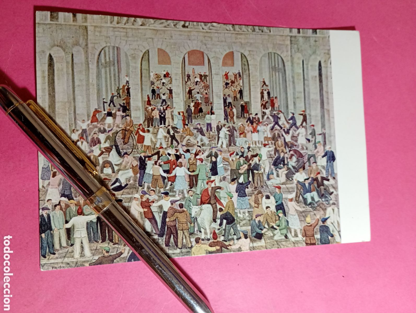 Postales: PADUA PADOVA UNIVERSIDAD ''LA FIESTA DE LA MATRICULA DE F. PENDINI'' color no circulada en italiano