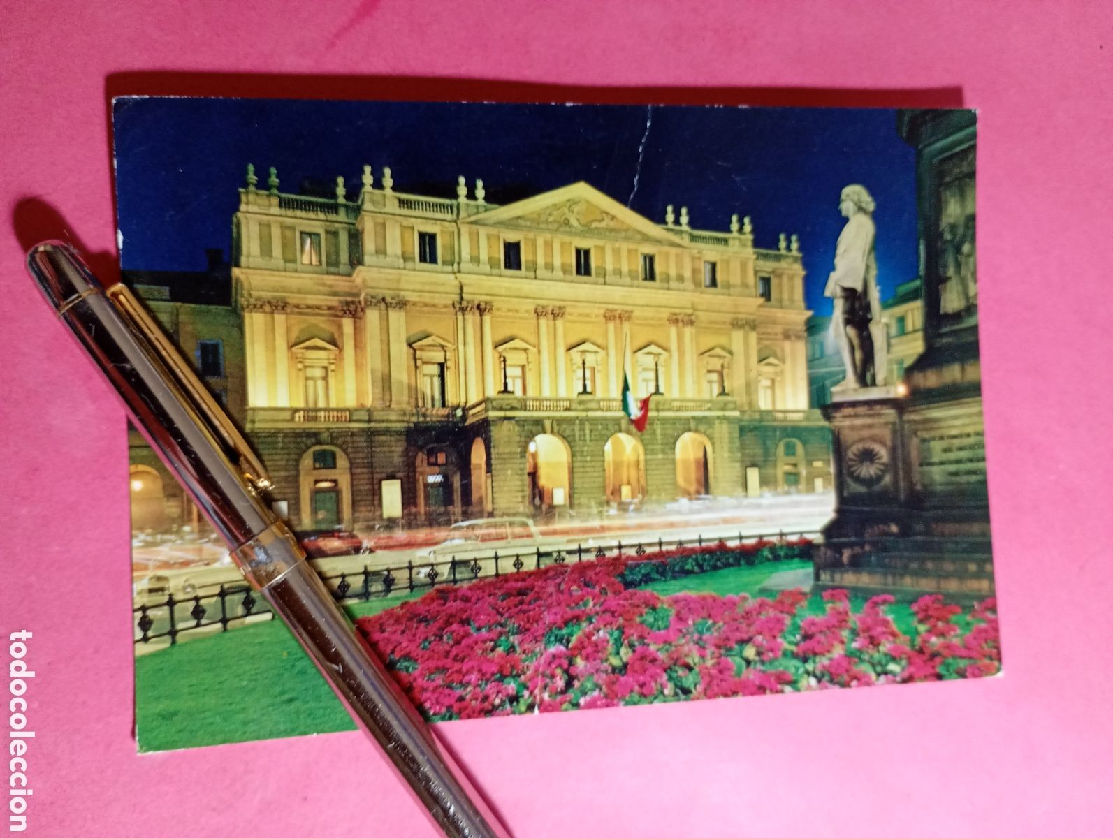 Postales: MILANO MILAN ITALY ITALIA ''PLAZA DE LA SCALA''en italiano color circulada