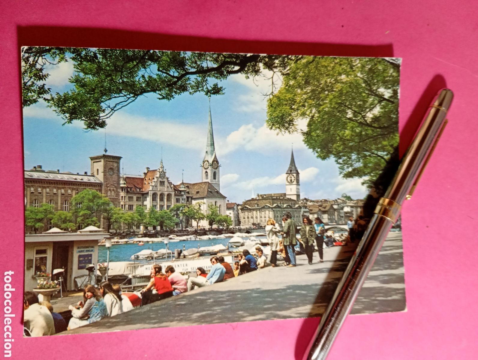 Postales: ZURICH SUIZA SUISSE ''VISTA PASEO Y EDIFICIOS'' COLOR, ESCRITA EN 1978