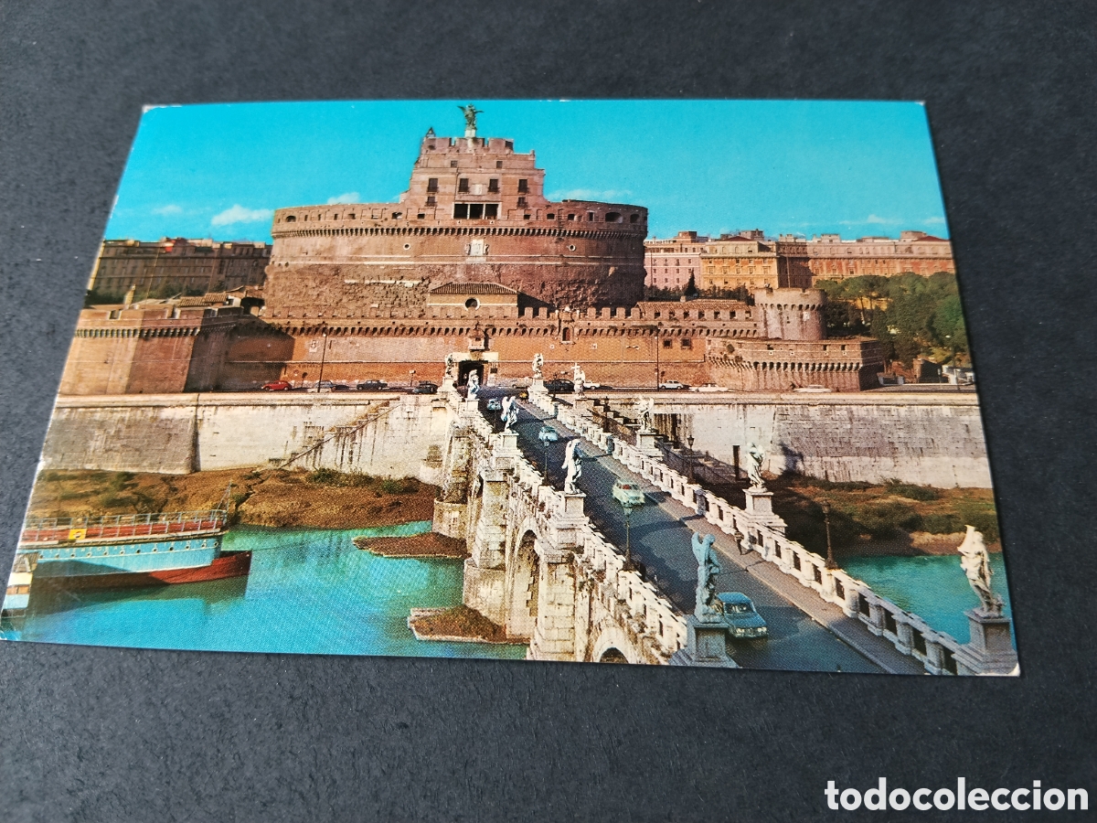 Postales: Postal Roma Puente y castillo