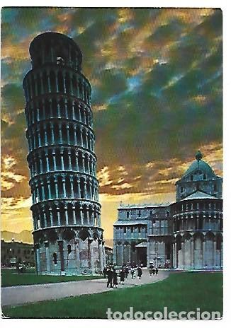 Postales: TOWER AND MAIN APSE (SUNSET).- PISA /ITALIA