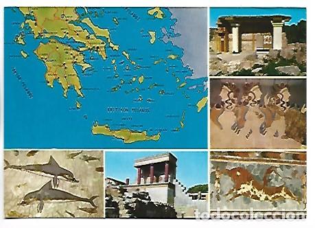 Postales: THE DOLPHINS - QUEEN&acute;S HALL - CNOSSOS PALACE.- MUSEUM.- HERAKLION / GRECIA