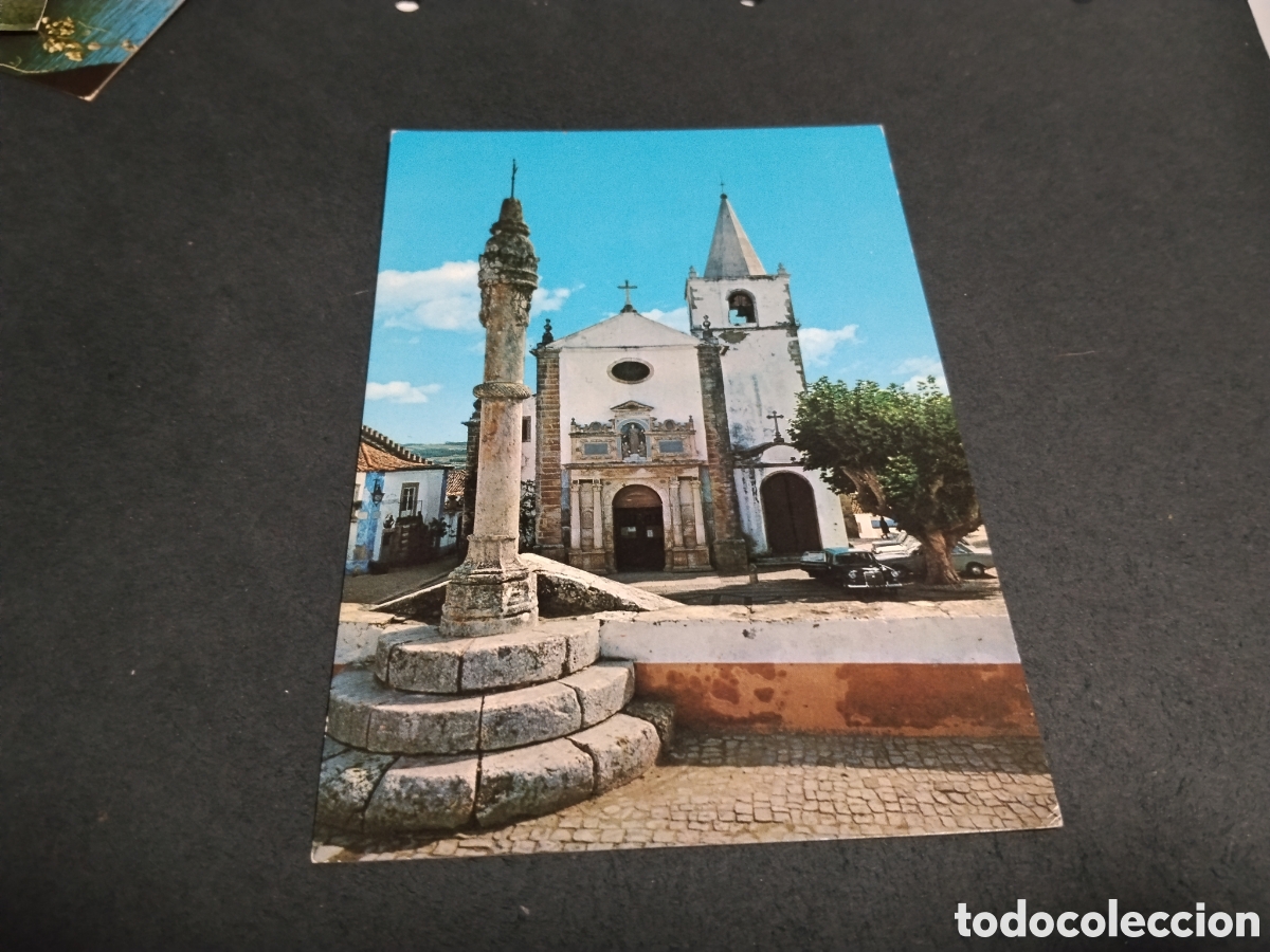 Postales: Postal &Oacute;bidos iglesia Santa Mar&iacute;a
