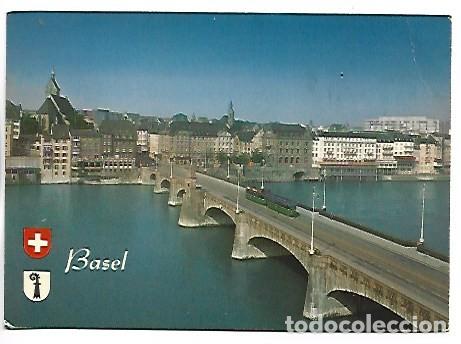 Postales: LE PONT DU MILIEU.- BASEL / SUIZA