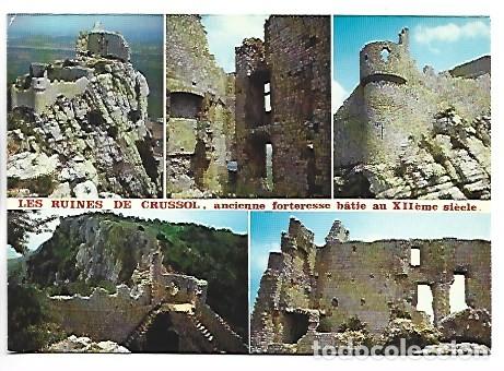 Postales: RUINES DU CHATEAU DE CRUSSOL.- FRANCIA