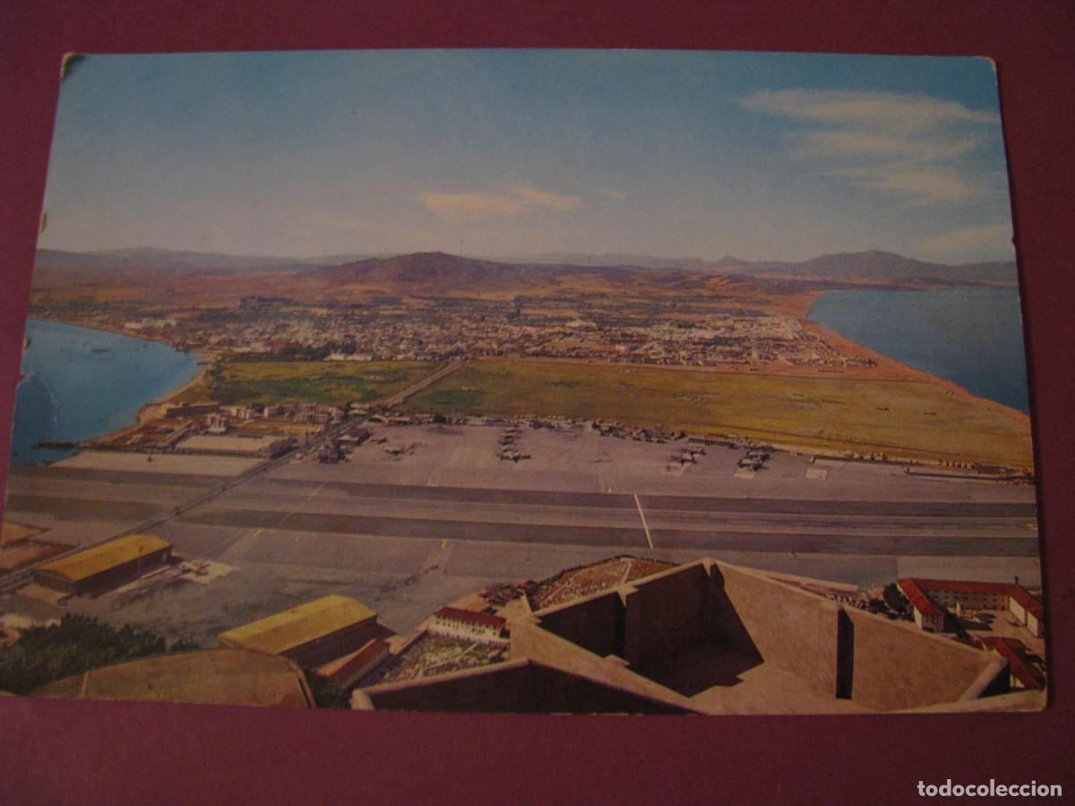 Postales: POSTAL DE GIBRALTAR. AERODROMO, VISTA PARCIAL. 1968