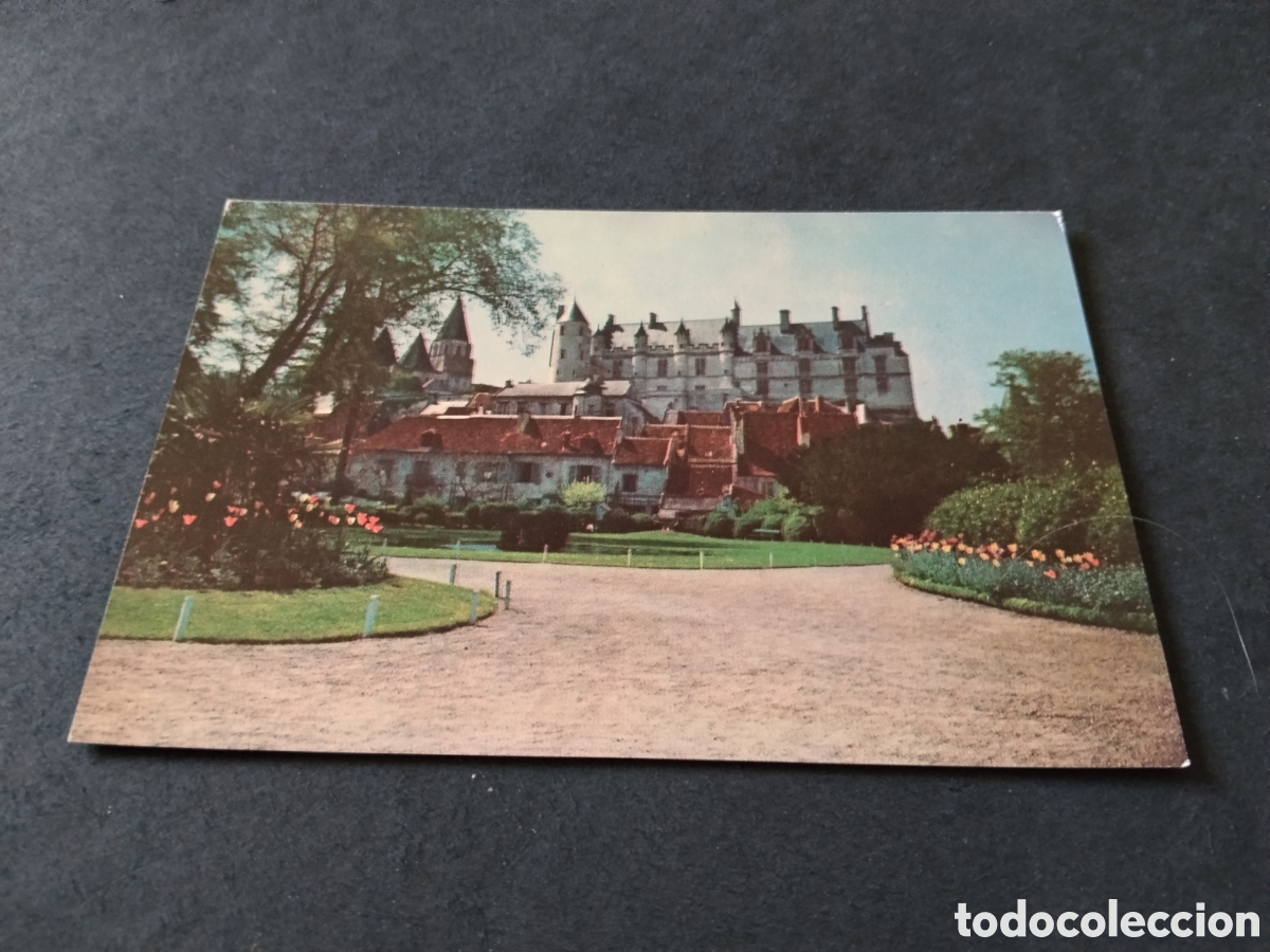 Postales: Postal castillo de Loches Francia