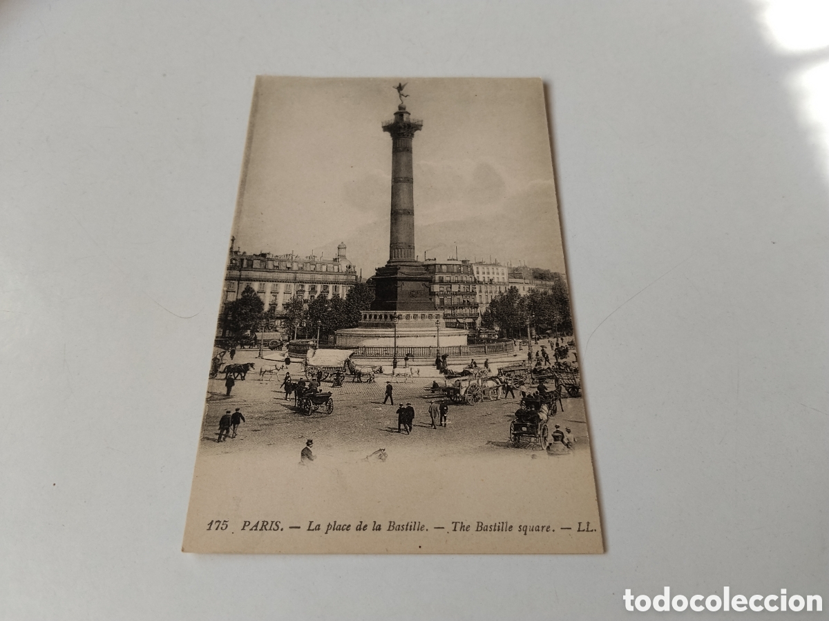 Postales: Postal Par&iacute;s la Plaza de la Bastille