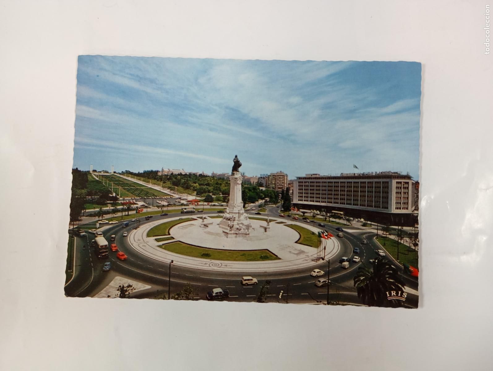 Postales: POSTAL DE LISBOA. PLAZA DEL MARQU&Eacute;S DE LOMBAL. TDKP30Q