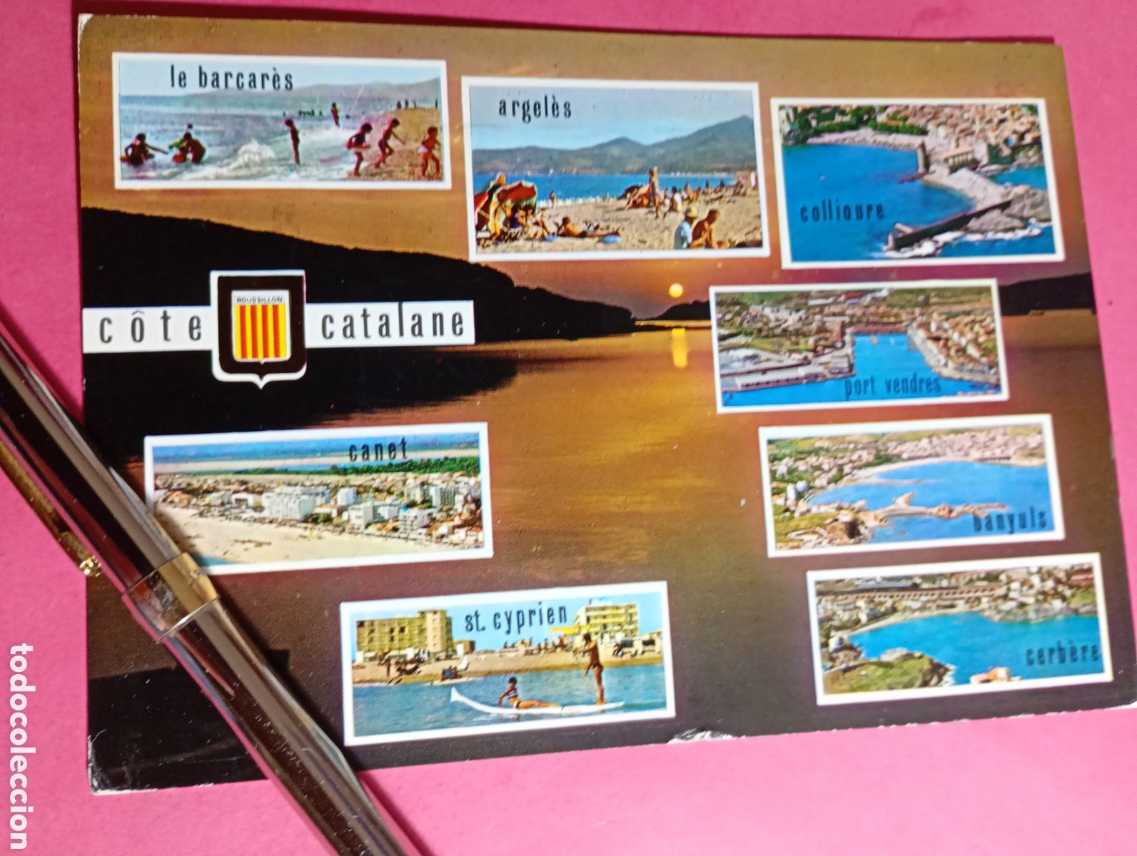 Postales: COTE CATALANE FRANCIA FRANCE COLOR S/C (8 PEQUE&Ntilde;AS VISTAS)detalles en fotos