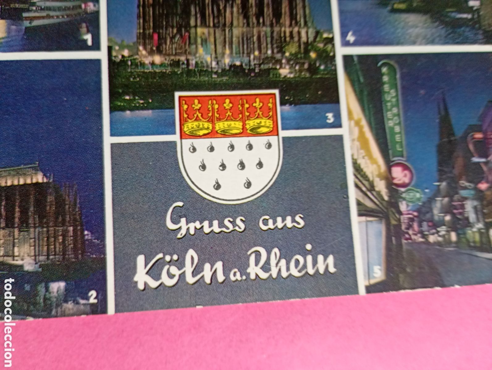 Postales: K&Ouml;LN COLONIA ALEMANIA (6 PEQUE&Ntilde;AS VISTAS) COLOR CIRCULADA detalles en fotos