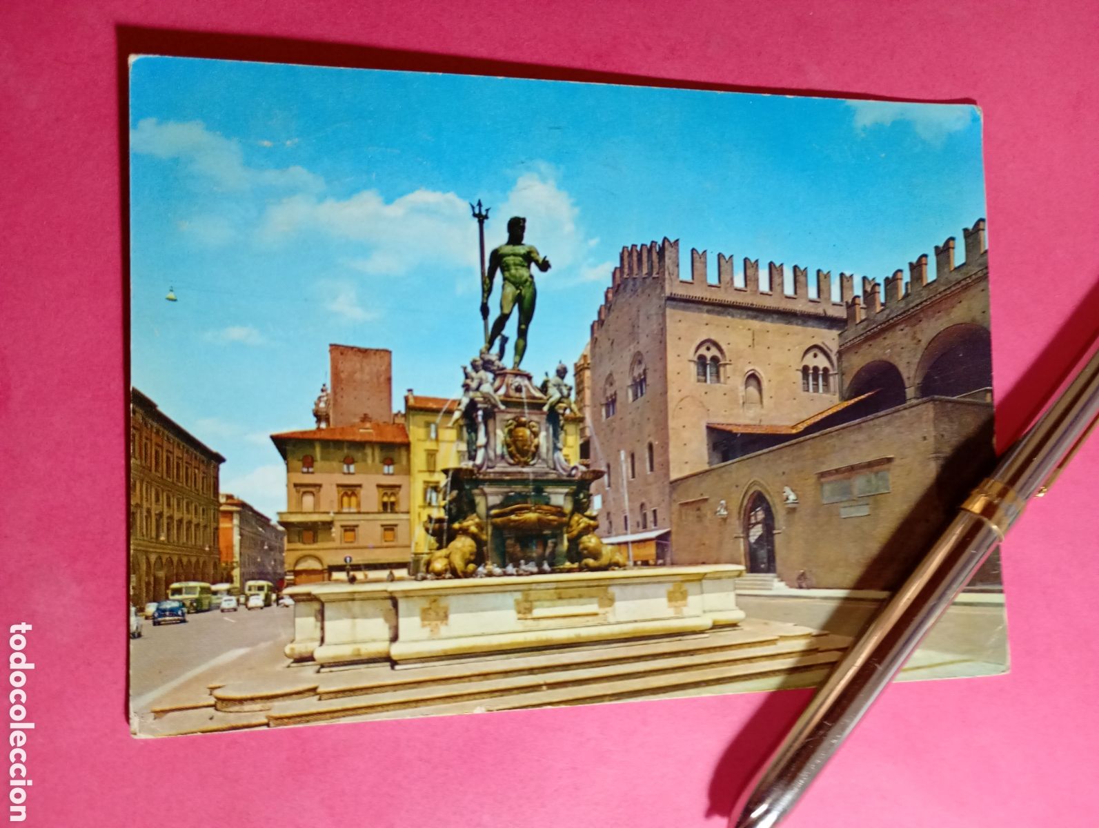 Postales: BOLOGNA BOLONIA ''PLAZA DE NEPTUNO'' ITALIA ITALYCOLOR CIRCULADA detlles en fotos