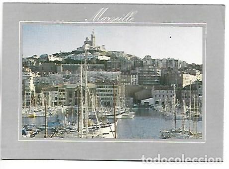 Postales: NOTRE DAME DE LA GARDE VUE DU VIEUX PORT.- MARSEILLE / FRANCIA