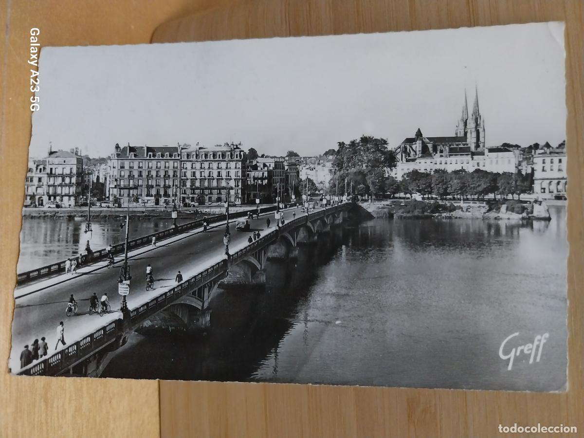 Postales: BAYONNE LE PONT SAINT ESPRIT CATEDRAL ED GREFF 344 A&Ntilde;O 1958 ANIMADA BICICLETAS COCHES CLASICOS