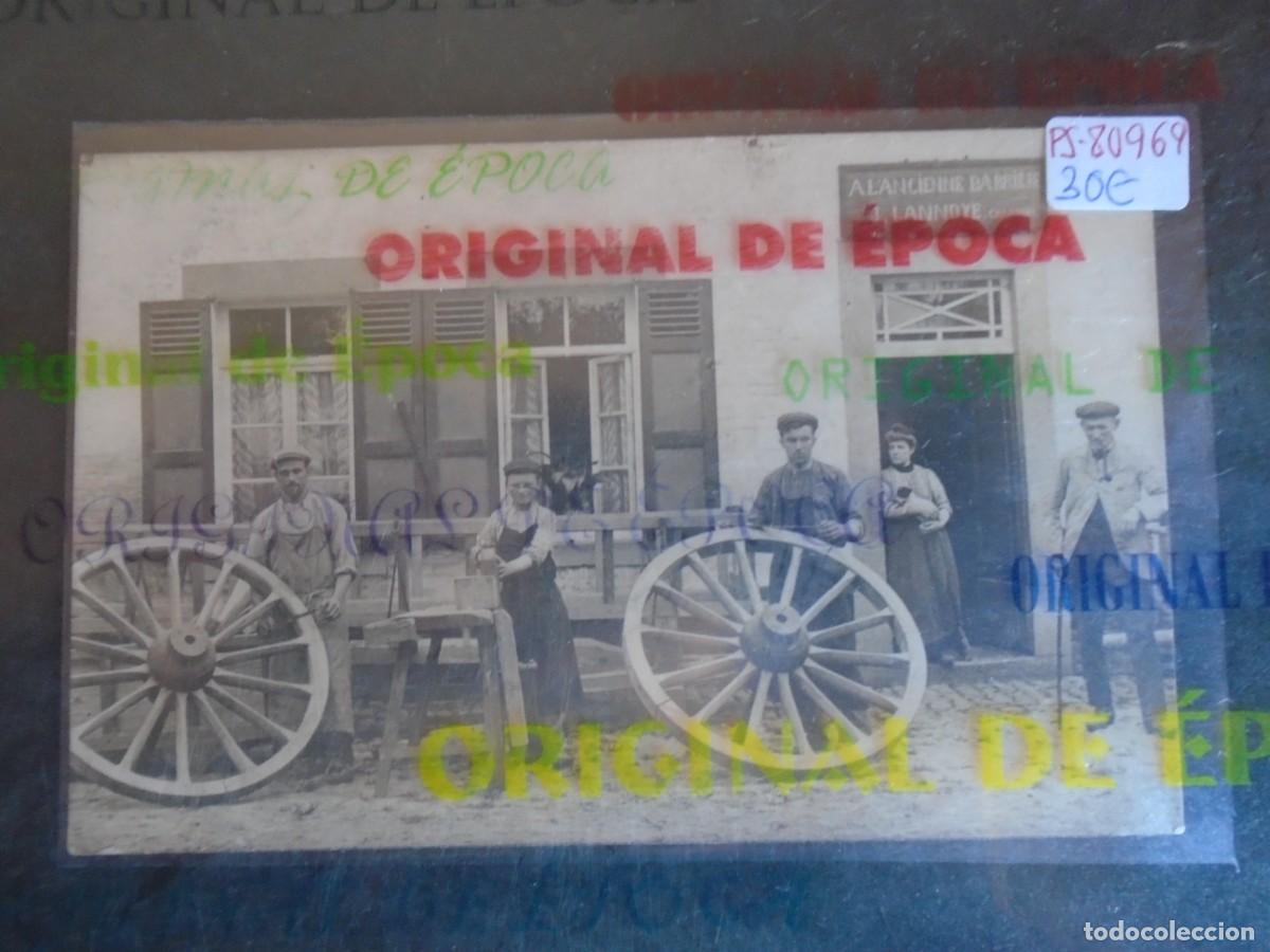 Postales: (PS-80969)POSTAL FOTOGRAFICA DE TALLER DE RUEDAS DE CARRO