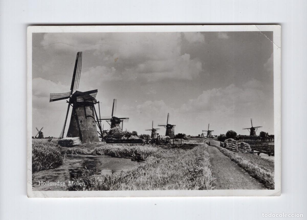 Postales: Hollandse Molen (Holanda). Circulada en 1951. Kinderdijk
