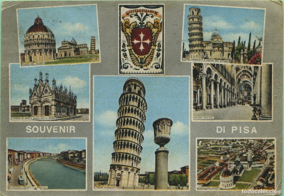 Postales: Recuerdo de Pisa. Italia. EDIZ. G.S.