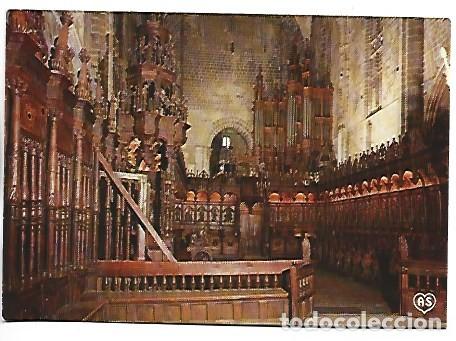 Postales: INTERIEUR DE LA CATHEDRALE, AU FOND LES ORGUES.- ST. BERTRAND DE COMMINGES / FRANCIA