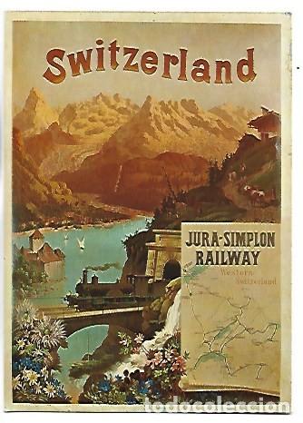 Postales: JURA - SIMPLON RAILWAY.- SWITZERLAND