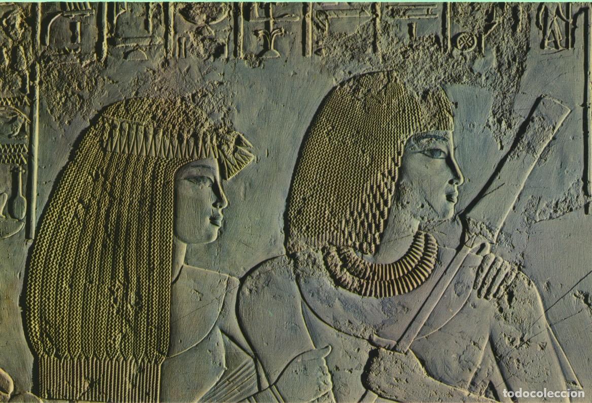 Postales: N&ordm; 6-Tumba del Noble Ramose 1405 b.C. Egipto. Sin circular. ED. LEHNERTT & LANDROCK