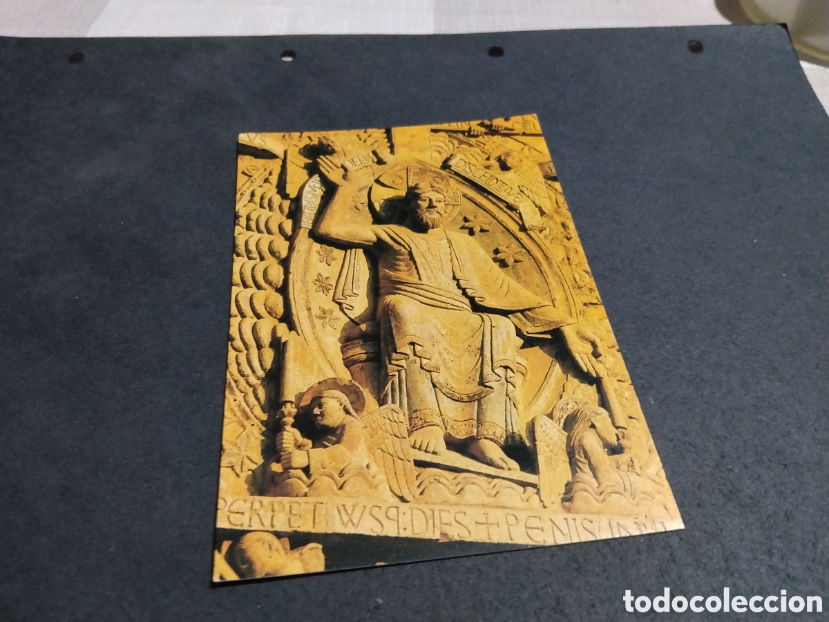 Postales: Postal El Cristo de tympan de Conques,aveyron
