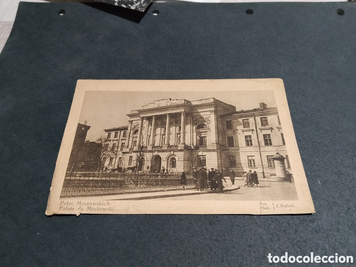 Postales: Postal fotograf&iacute;a antigua Palacio Mostowskich