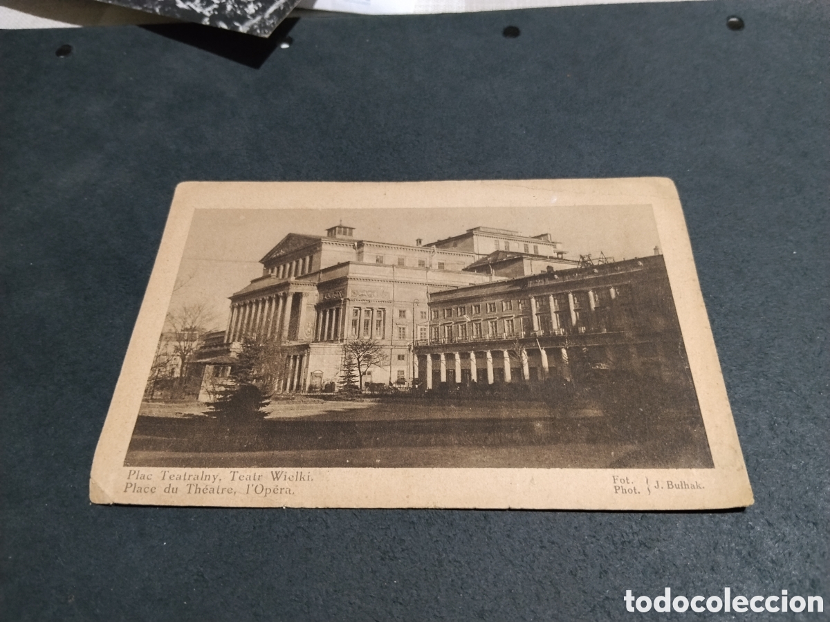 Postales: Postal fotograf&iacute;a antigua Plaza Teatro wielki
