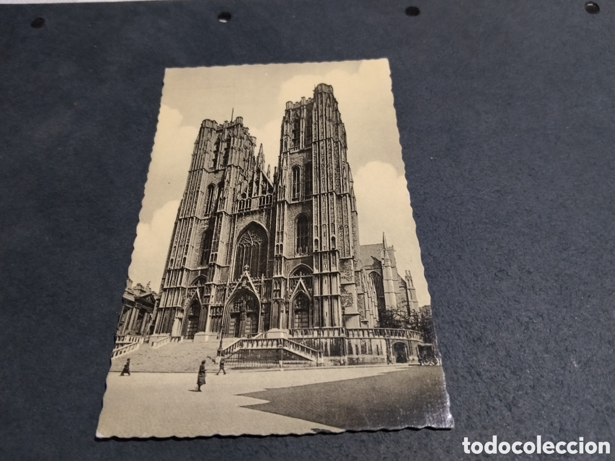 Postales: Postal Bruselas iglesia Sainte -gudule