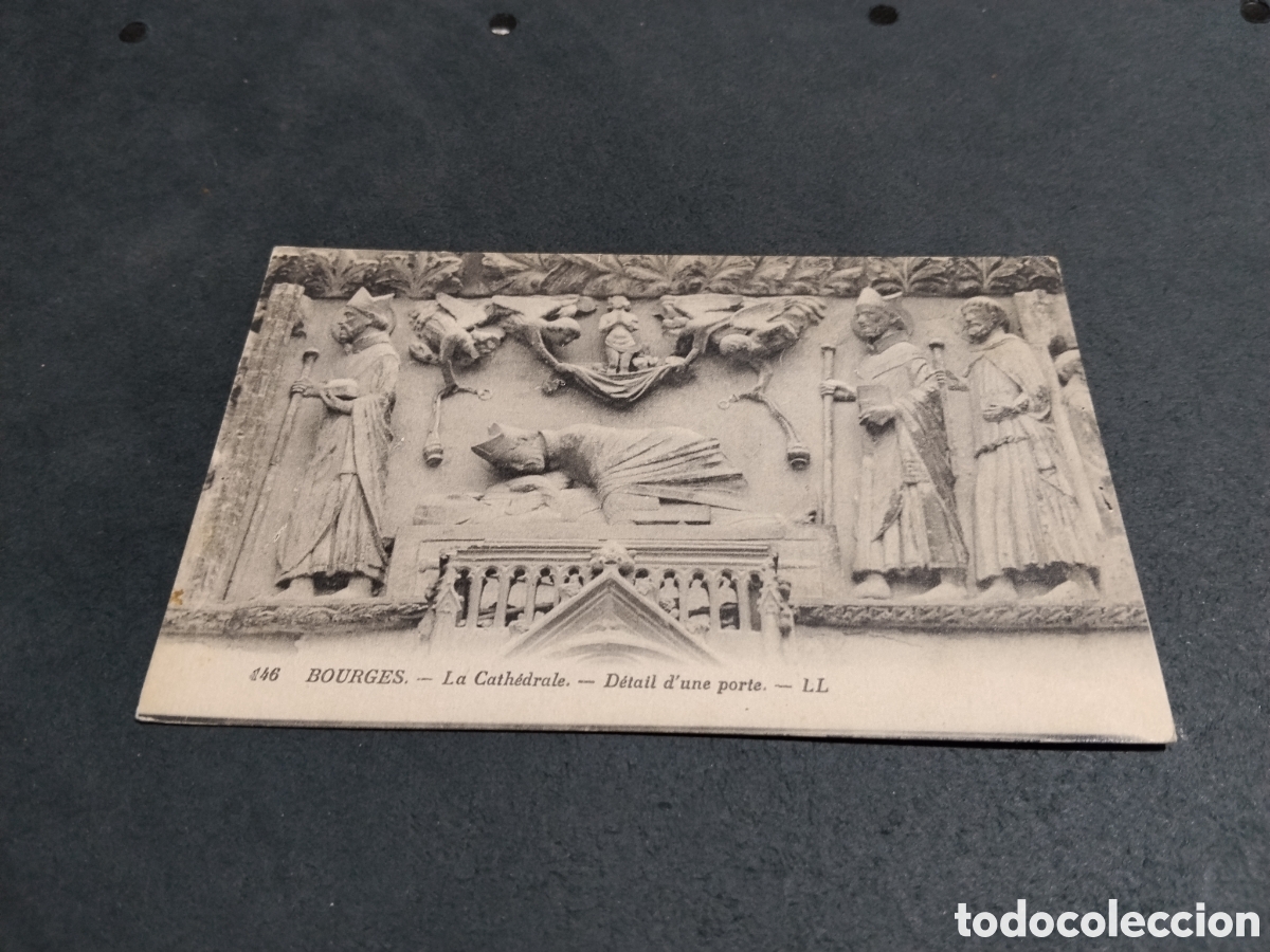 Postales: Postal Bourges Catedral detalle