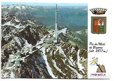 Postales: VUE AERIENNE, PIC DU MIDI DE BIGORRE. L&acute;OBSERVATOIRE ET LA TOUR DE TELEVISION. H.PIRINEES / FRANCIA