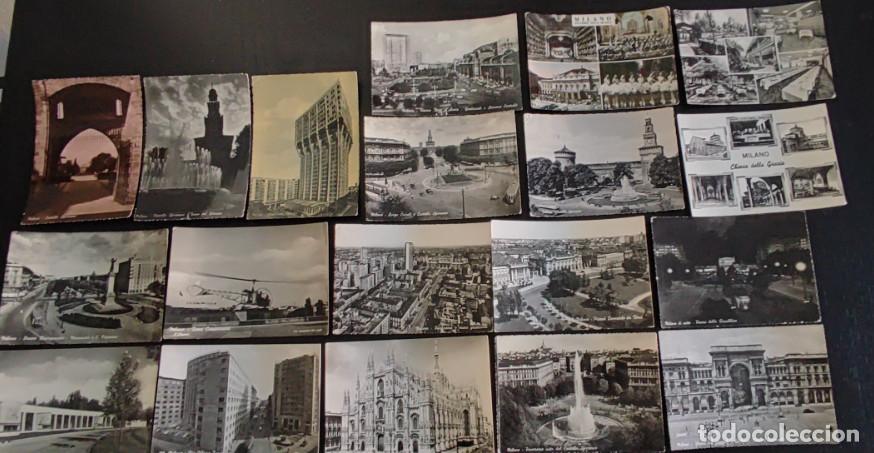 Postales: LOTE DE 19 POSTALES ANTIGUAS DE MILAN, ITALIA