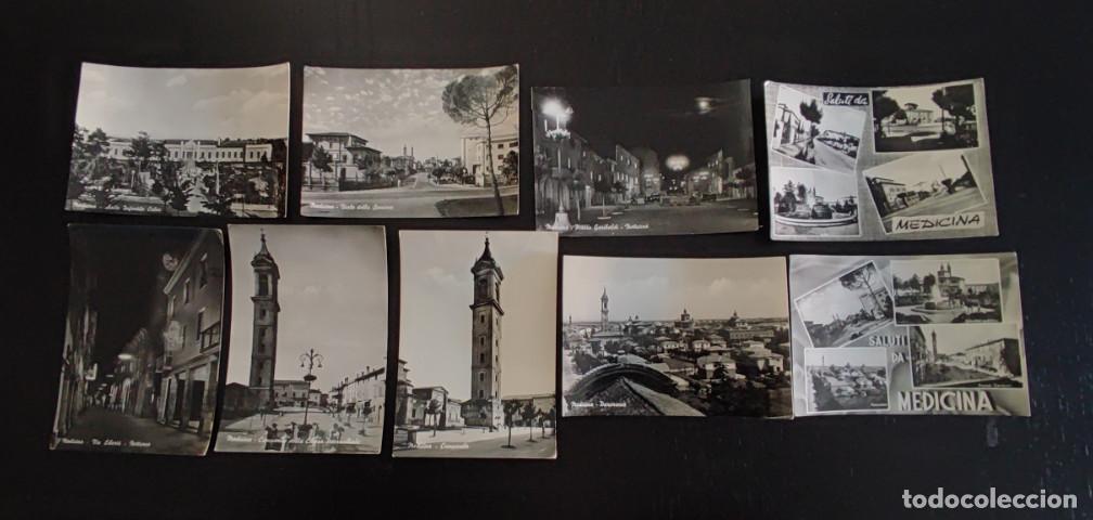 Postales: LOTE DE 9 POSTALES ANTIGUAS DE MEDICINA, BOLONIA, ITALIA