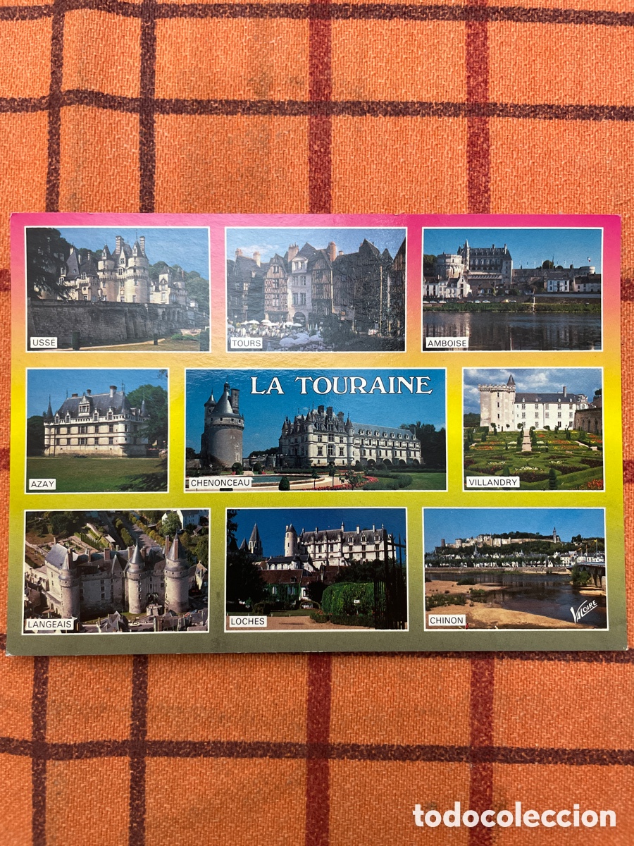 Postales: Postal Vintage La Touraine - Castillos del Valle del Loira Francia (1994)