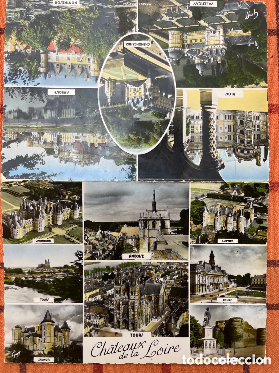 Postales: Postal Francesa Castillos del Loira - Ch&acirc;teaux de la Loire