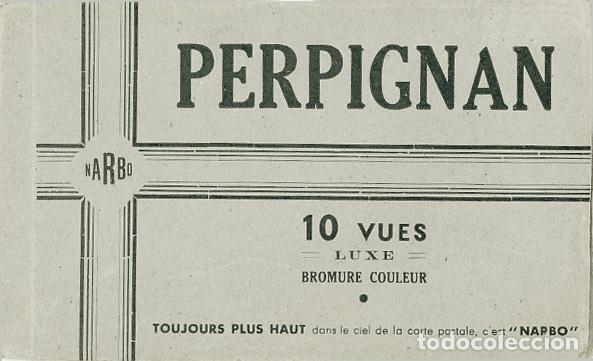 Postales: Bloc de 10 vistas de PERPIGNAN Fotografias coloreadas a mano