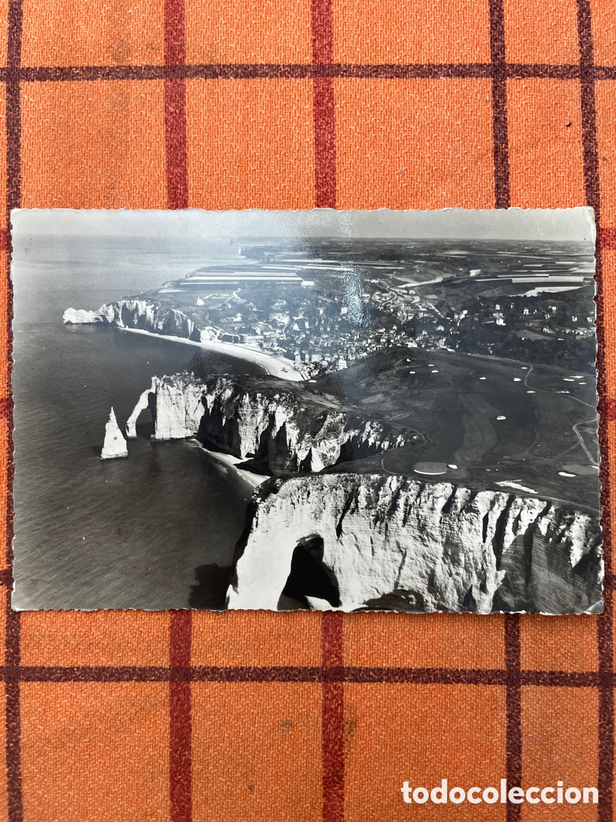 Postales: Postal Antigua Acantilados de &Eacute;tretat - Vista A&eacute;rea Francia (Nueva)