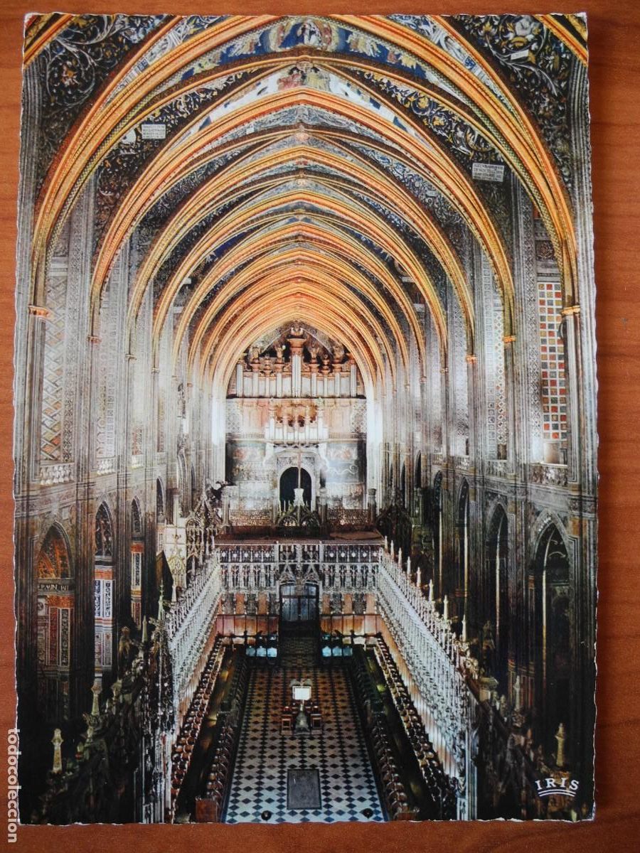 Postales: Albi. Bas&iacute;lica. Sainte Cecile. Nave central. Nueva