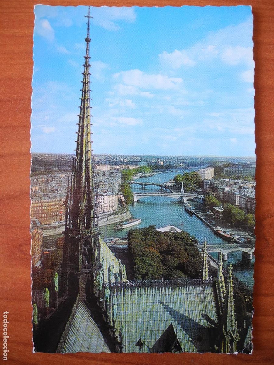 Postales: Paris. La Fl&egrave;che y el Sena des de la Torre de Notre-Dame. Nueva.